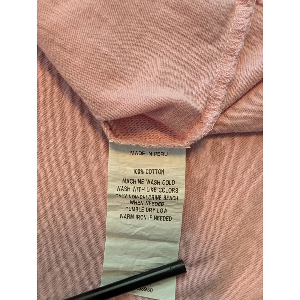 Greyson T-Shirt Mens XXL Pink Short Sleeve Slub Cotton Crewneck Excellent - Picture 5 of 9